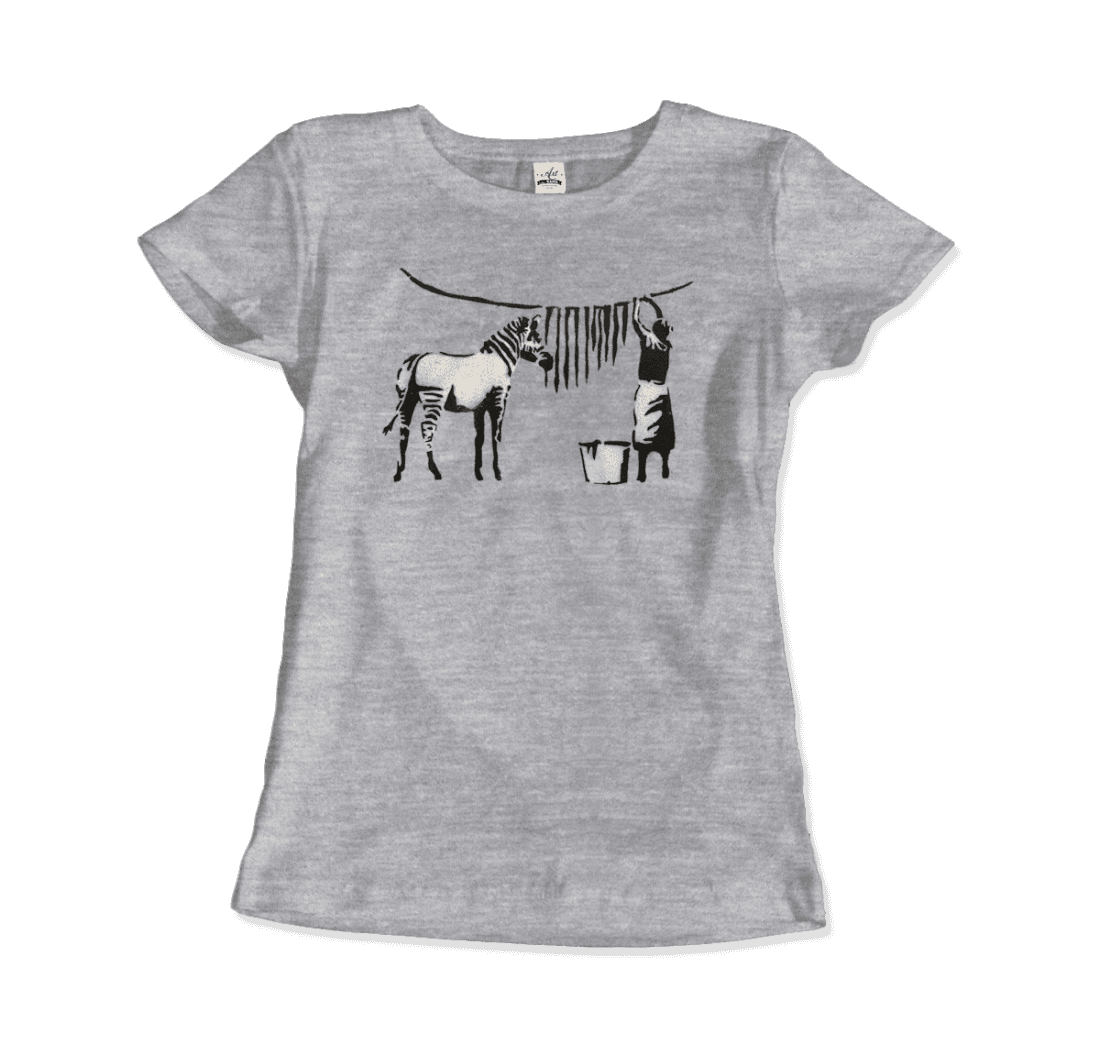 Banksy Zebra Stripes Artwork T-Shirt-13