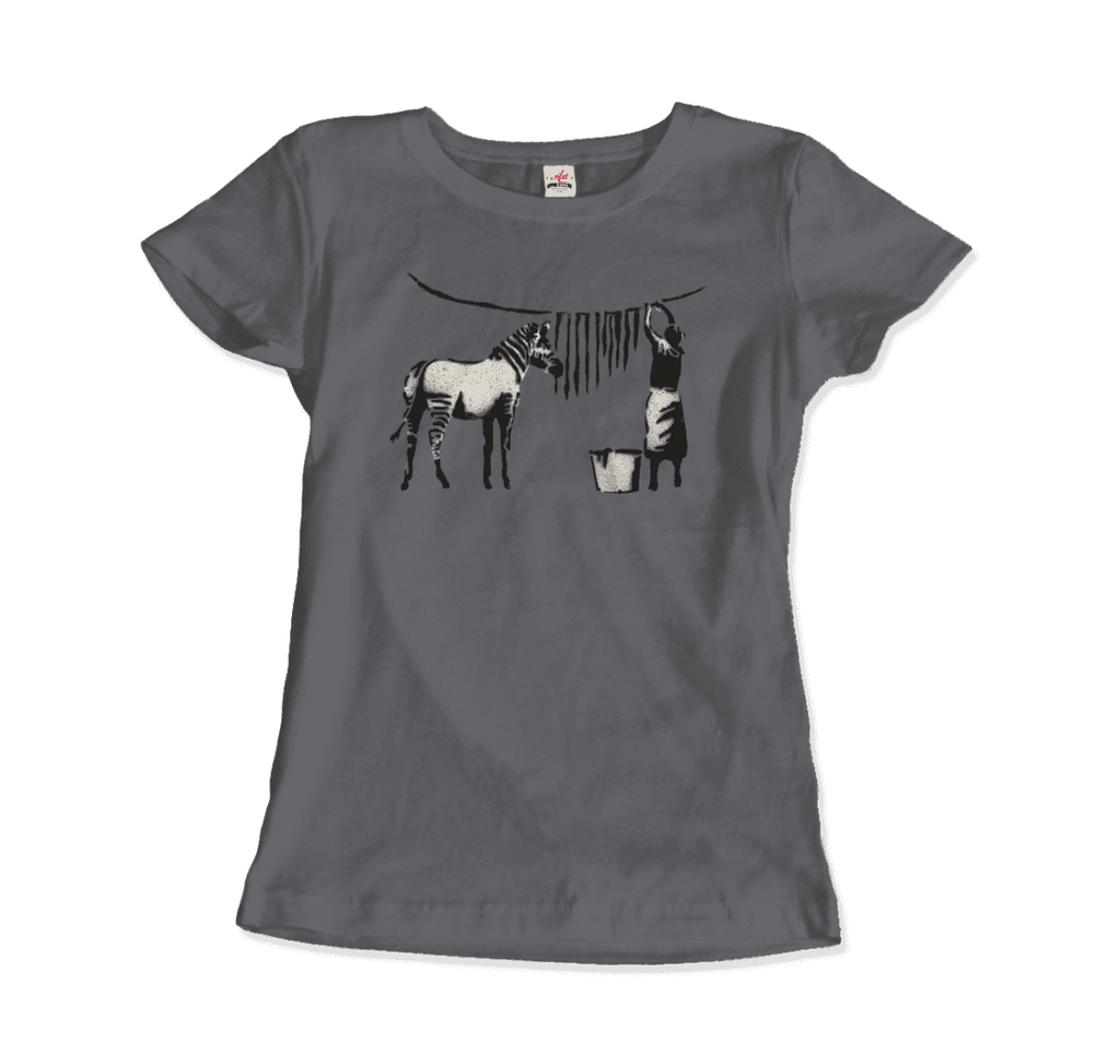 Banksy Zebra Stripes Artwork T-Shirt-2