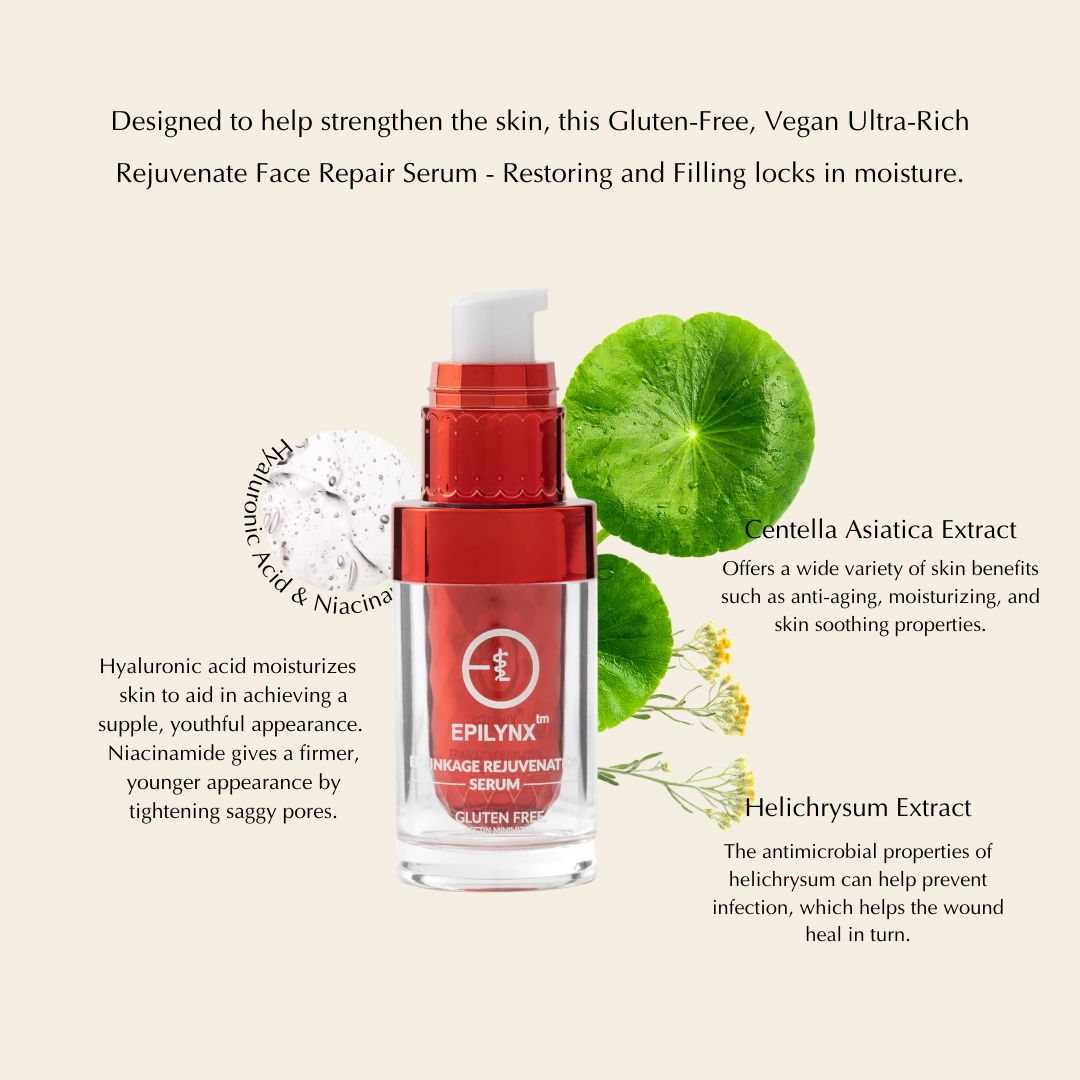 Enriching Ageless Rejuvenate Face Serum – Hydrating, Firming & Vegan (Gluten-Free, Mature Skin Friendly)