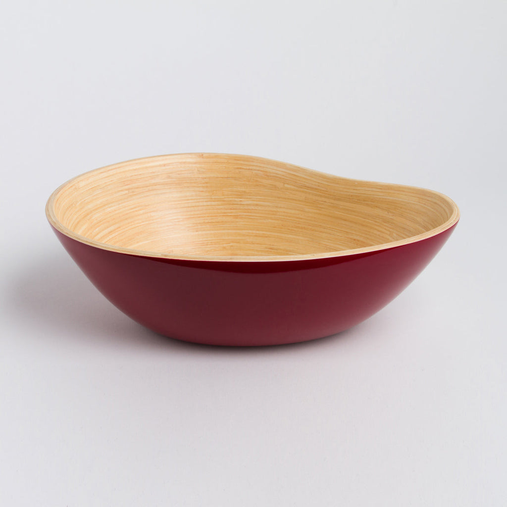 SOAI Mango Shape Bamboo Serving Bowl