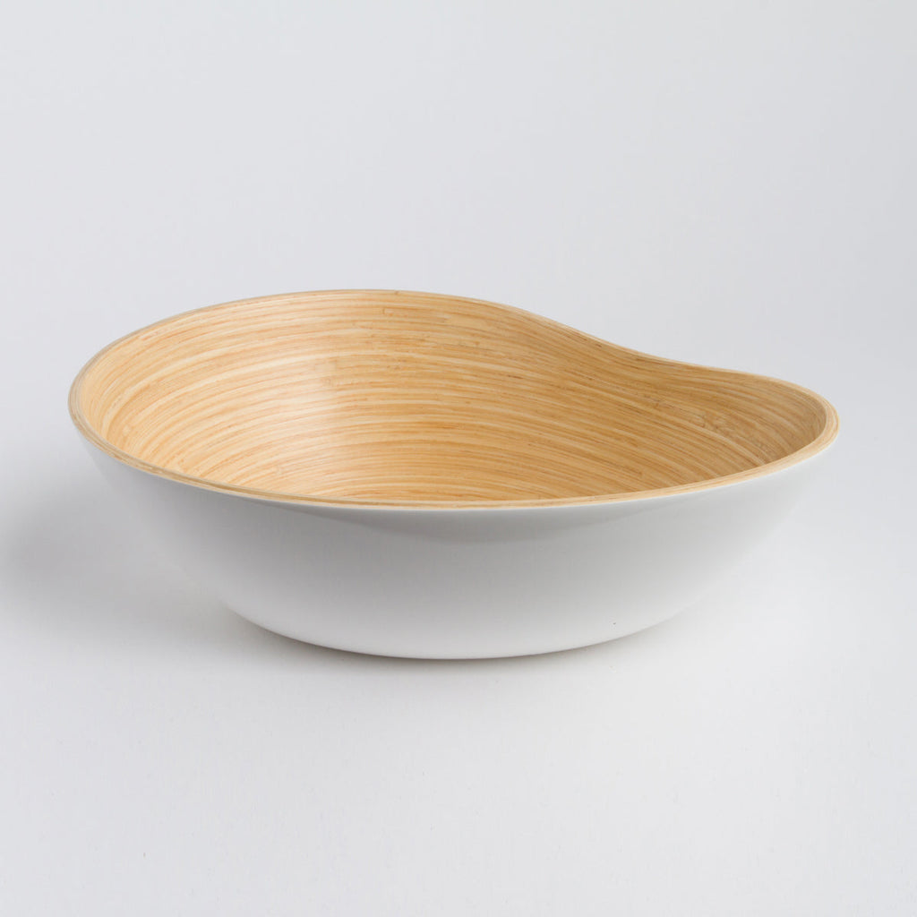 SOAI Mango Shape Bamboo Serving Bowl