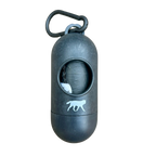 compostable plant-based dog poop bags + bamboo dispenser