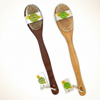 Bath Body Brush With Long Bamboo Handle