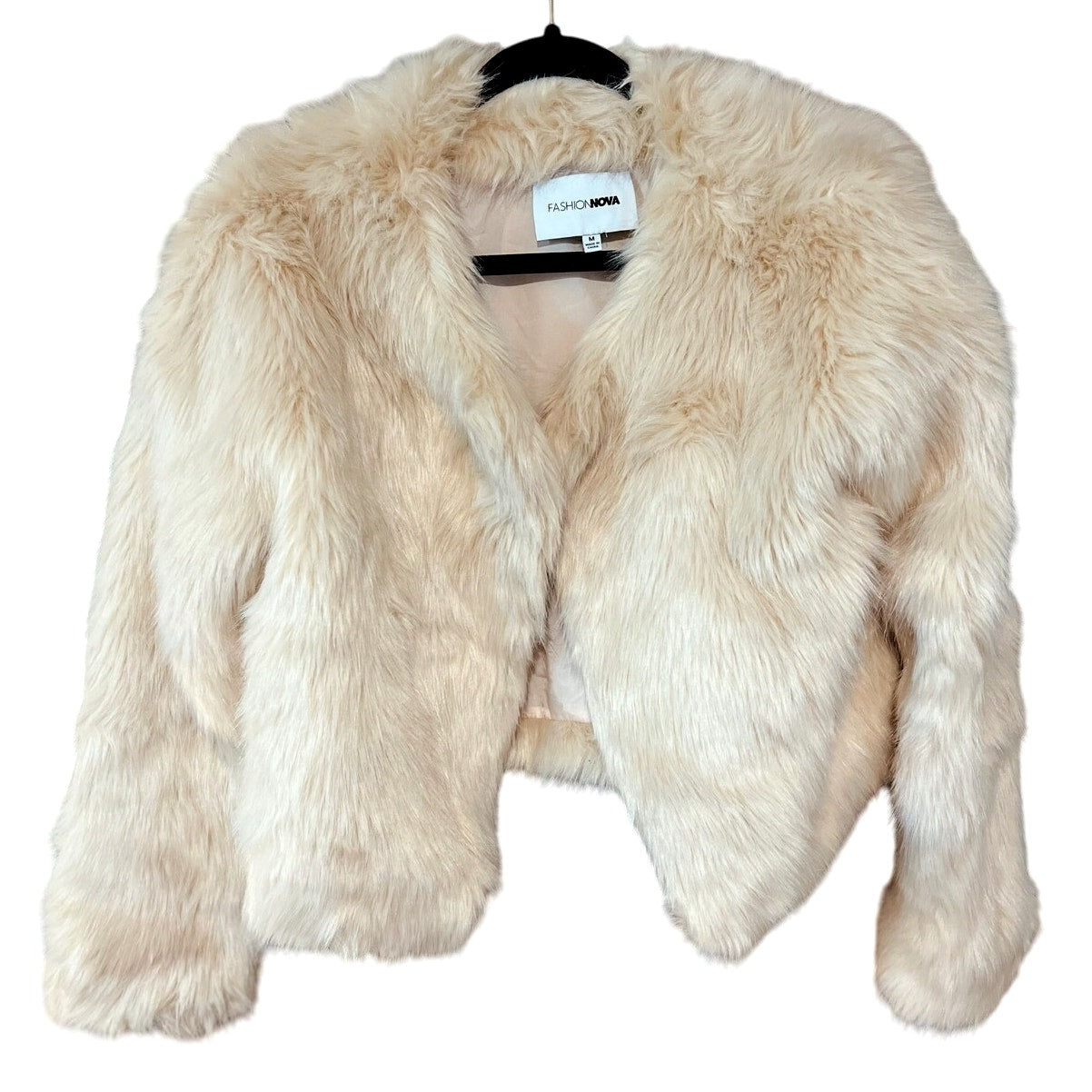 Fashion Nova Cropped Faux Fur Coat