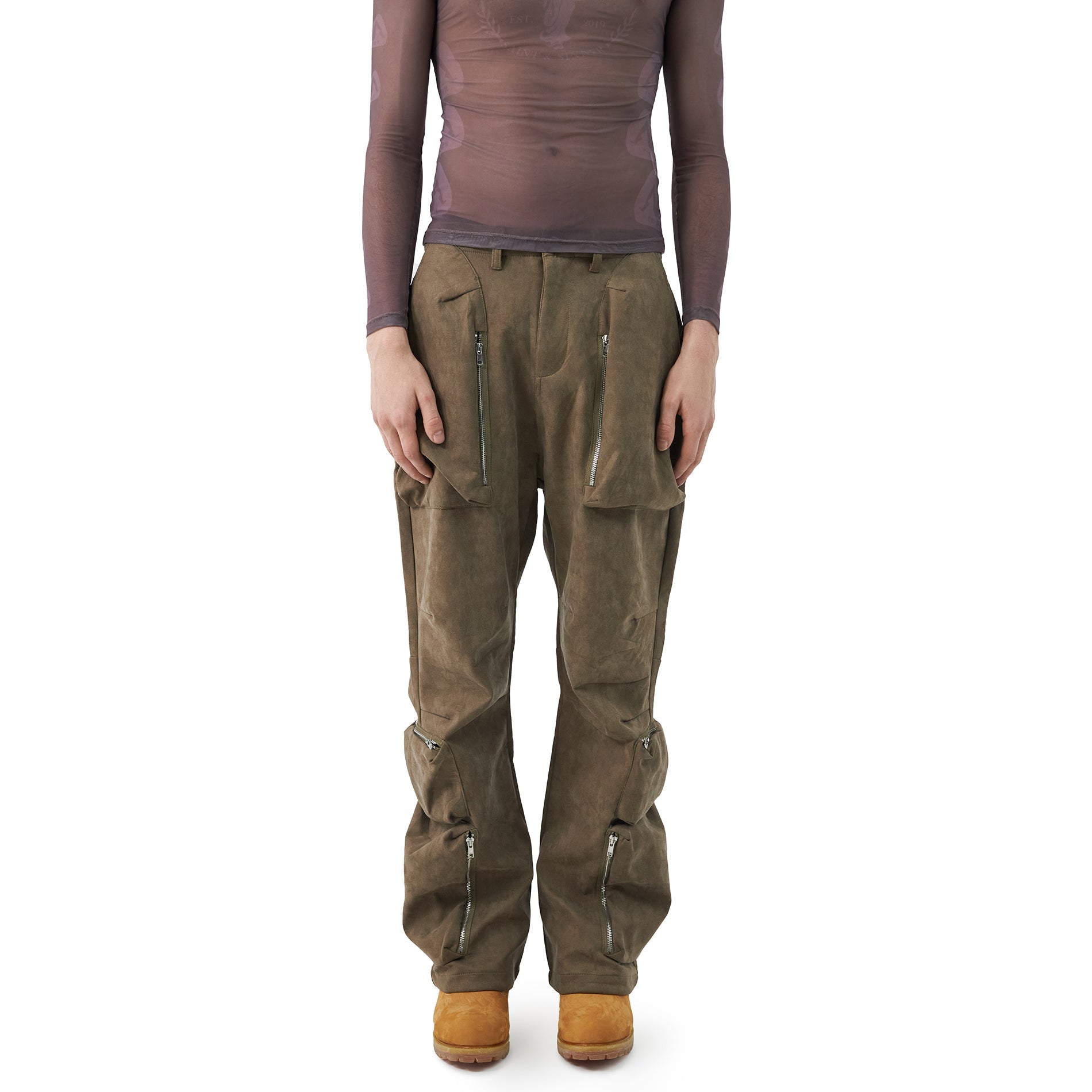 SAINT PERRY Baggy Cargo Pants – Khaki