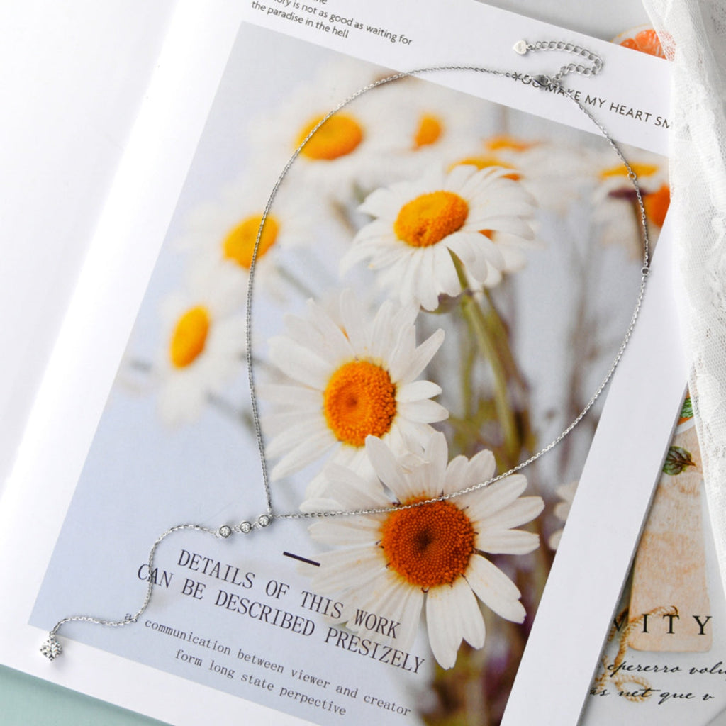 1.3 Carat Moissanite Solitaire Necklace - D Color Grade Platinum Plated Sterling Silver