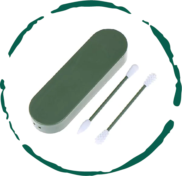Reusable Silicone Cotton Swabs – 2 Pack