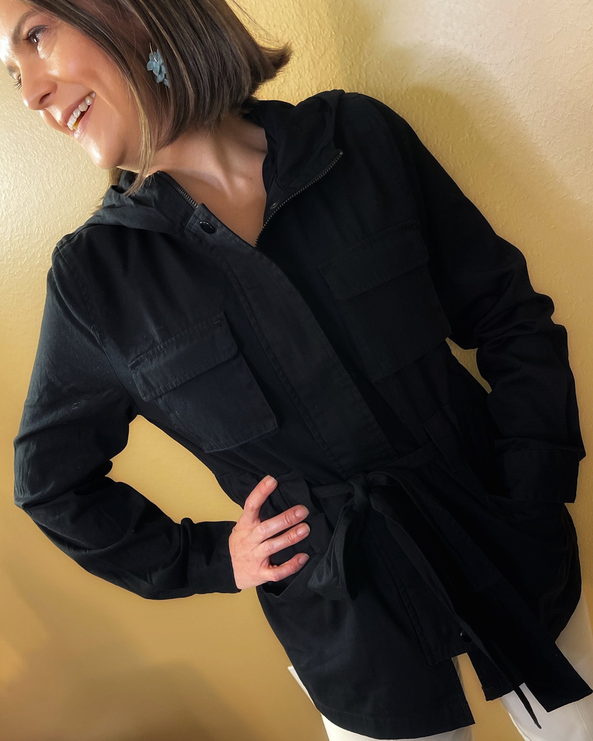 Light Self-Tie Utility Jacket