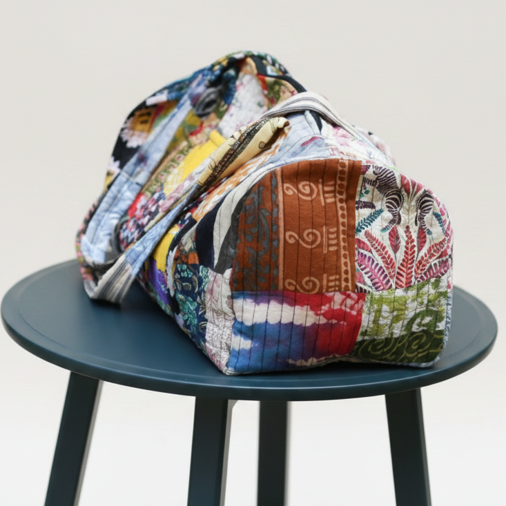 Indie Ella Patchwork Hand Quilted Duffle Bag – Each Bag Is Unique