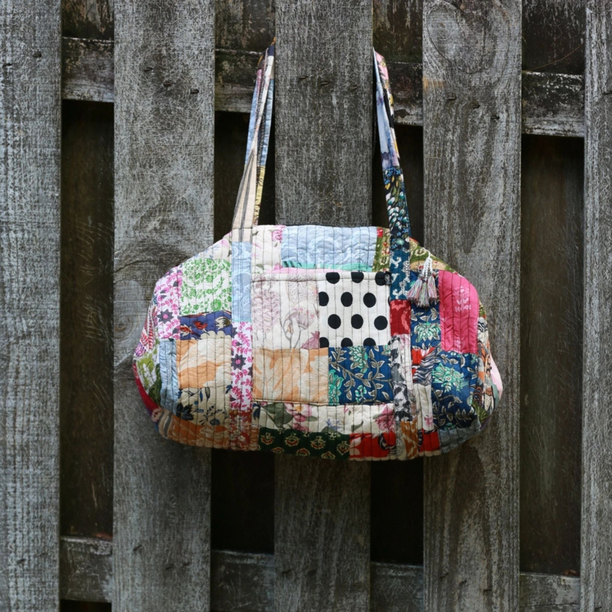 Indie Ella Patchwork Hand Quilted Duffle Bag – Each Bag Is Unique