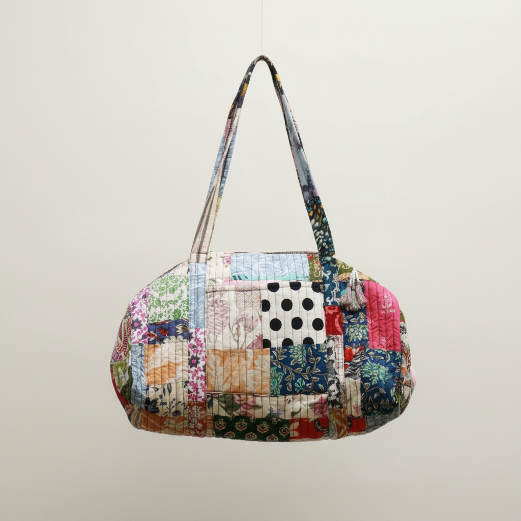 Indie Ella Patchwork Hand Quilted Duffle Bag – Each Bag Is Unique