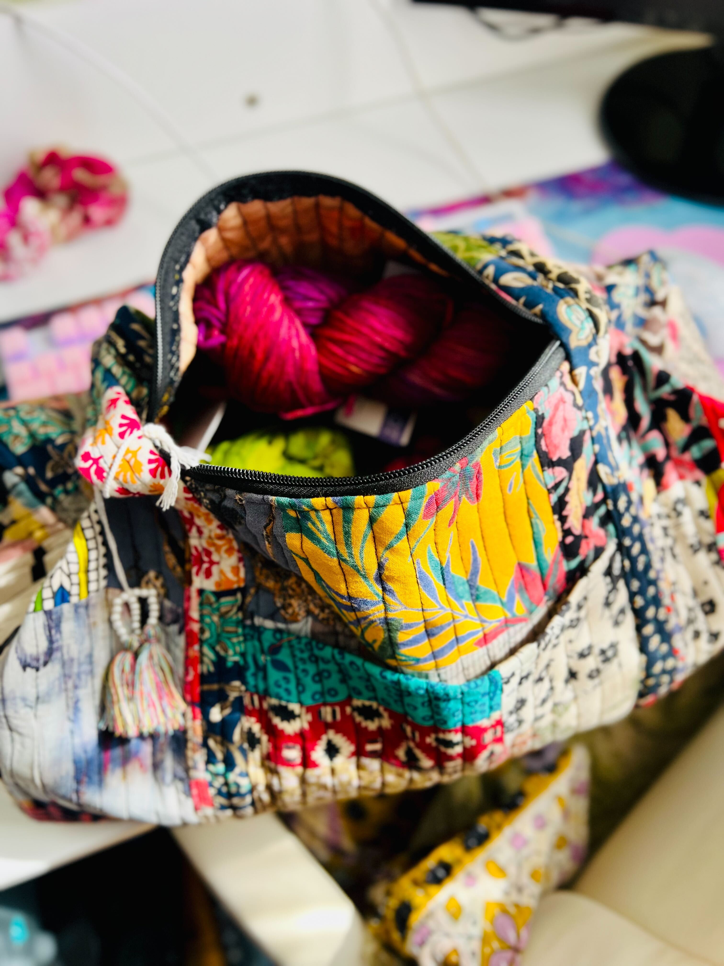 Indie Ella Patchwork Hand Quilted Duffle Bag – Each Bag Is Unique