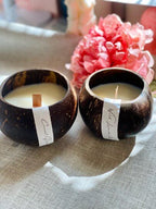 Sustainable Coconut Shell Candle Home Decor