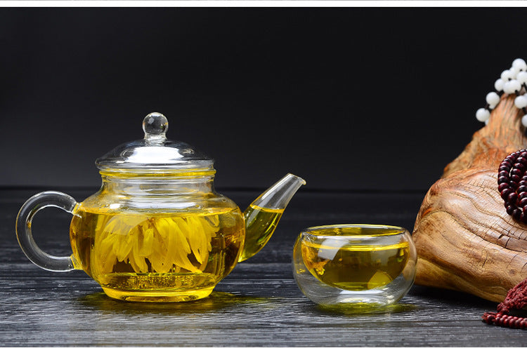 Thickened Borosilicate Glass Tea Set Teapot-2