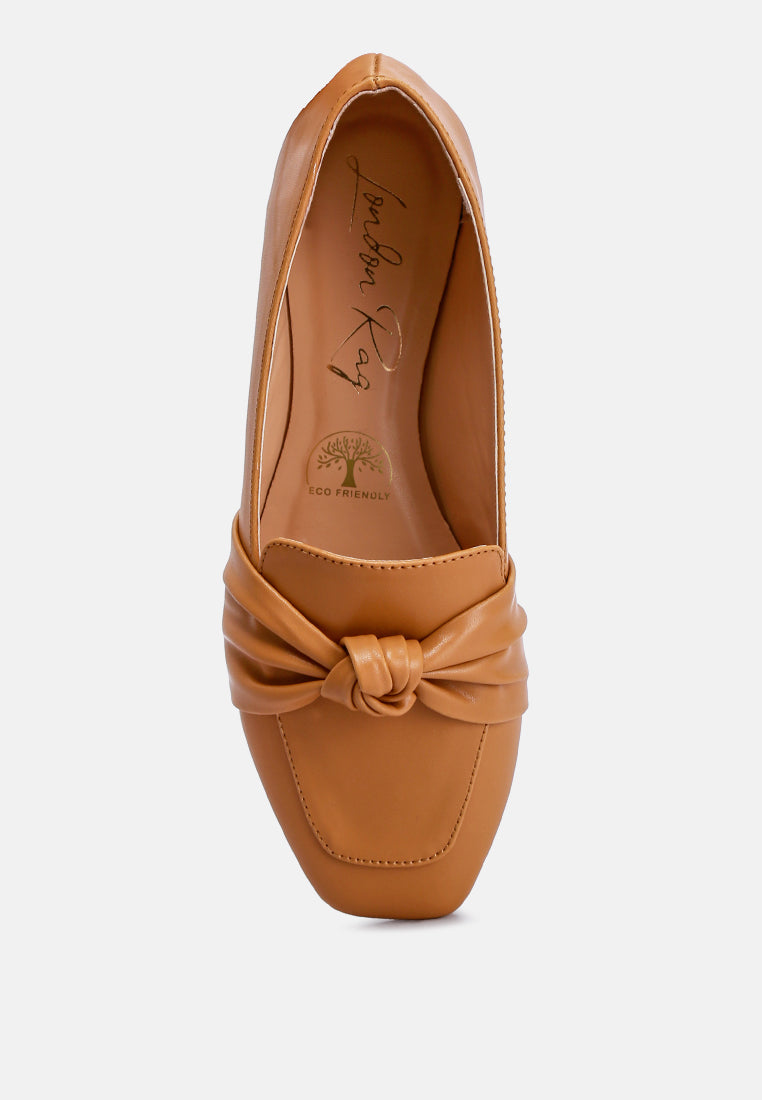 Denali Recycled Faux Leather Flat Loafers-3