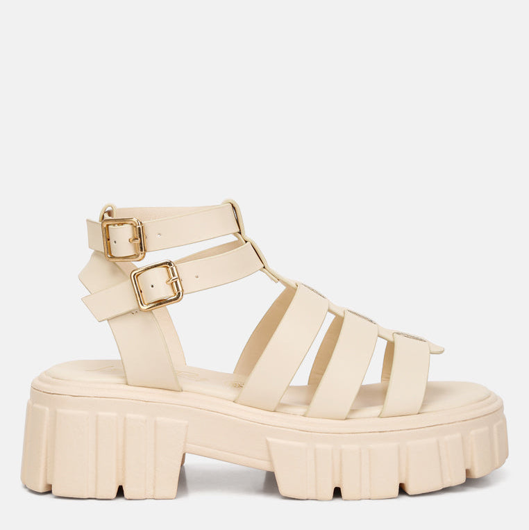 Dewey Recycled Faux Leather Gladiators-0
