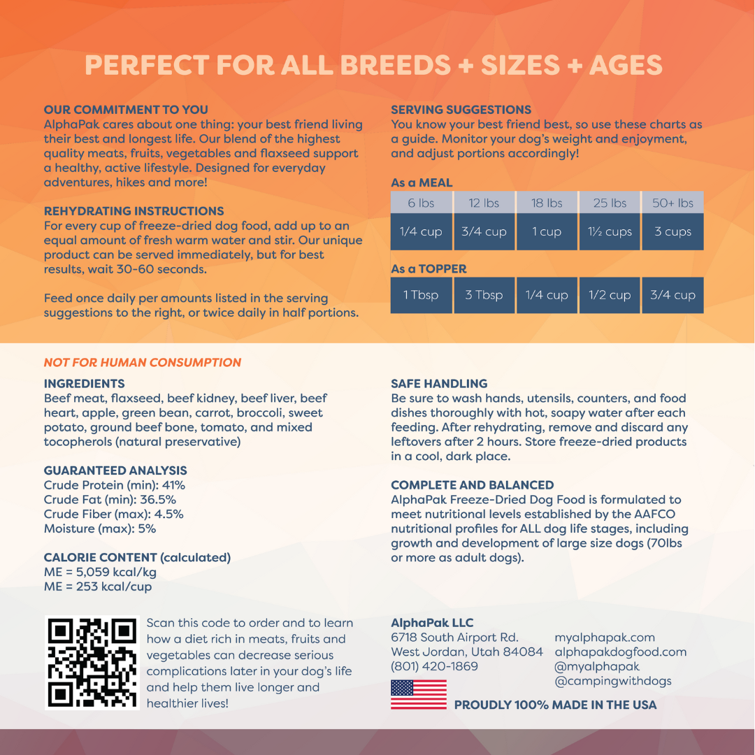 Premium Raw Freeze Dried Dog Food – Beef