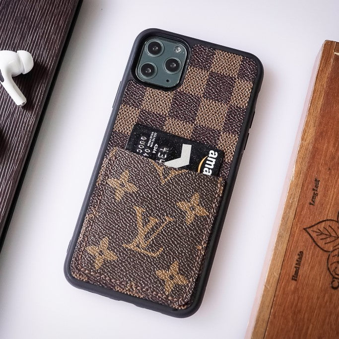 Authentic Upcycled Louis Vuitton Canvas iPhone Wallet Case