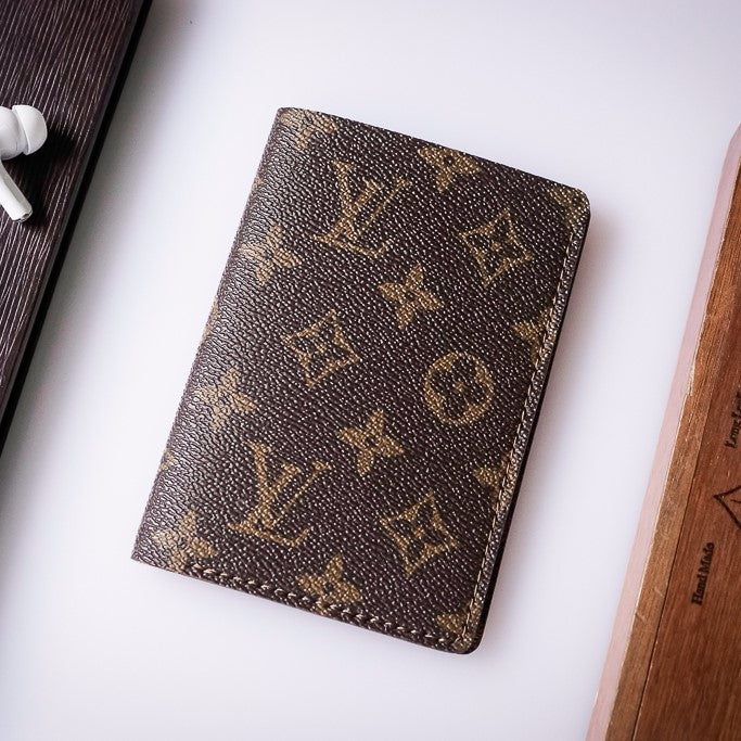 Recycled Louis Vuitton Passport Holder – Luxury Upcycled Travel Case