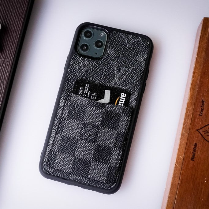 Authentic Upcycled Louis Vuitton Canvas iPhone Wallet Case