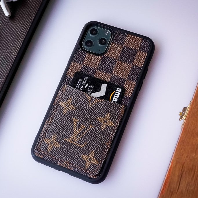 Authentic Upcycled Louis Vuitton Canvas iPhone Wallet Case