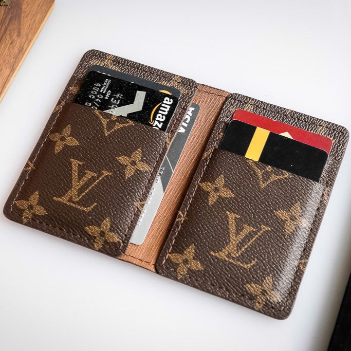Recycled Louis Vuitton Wallet – Upcycled Luxury Card Holder