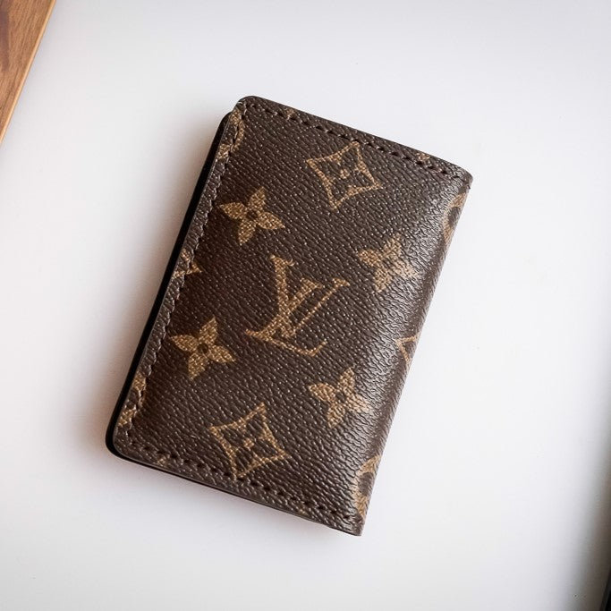 Recycled Louis Vuitton Wallet – Upcycled Luxury Card Holder
