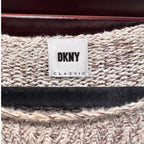 DKNY Long Sweater – Brown/White