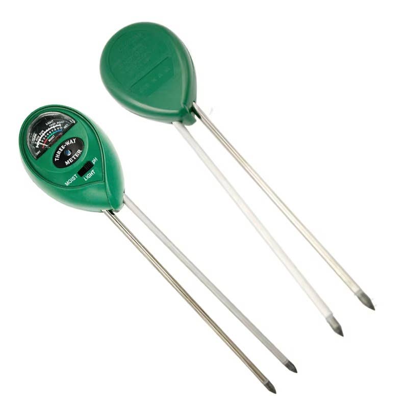 The COMPLETE 3-IN-1 pH, Moisture + Lighting Soil Meter