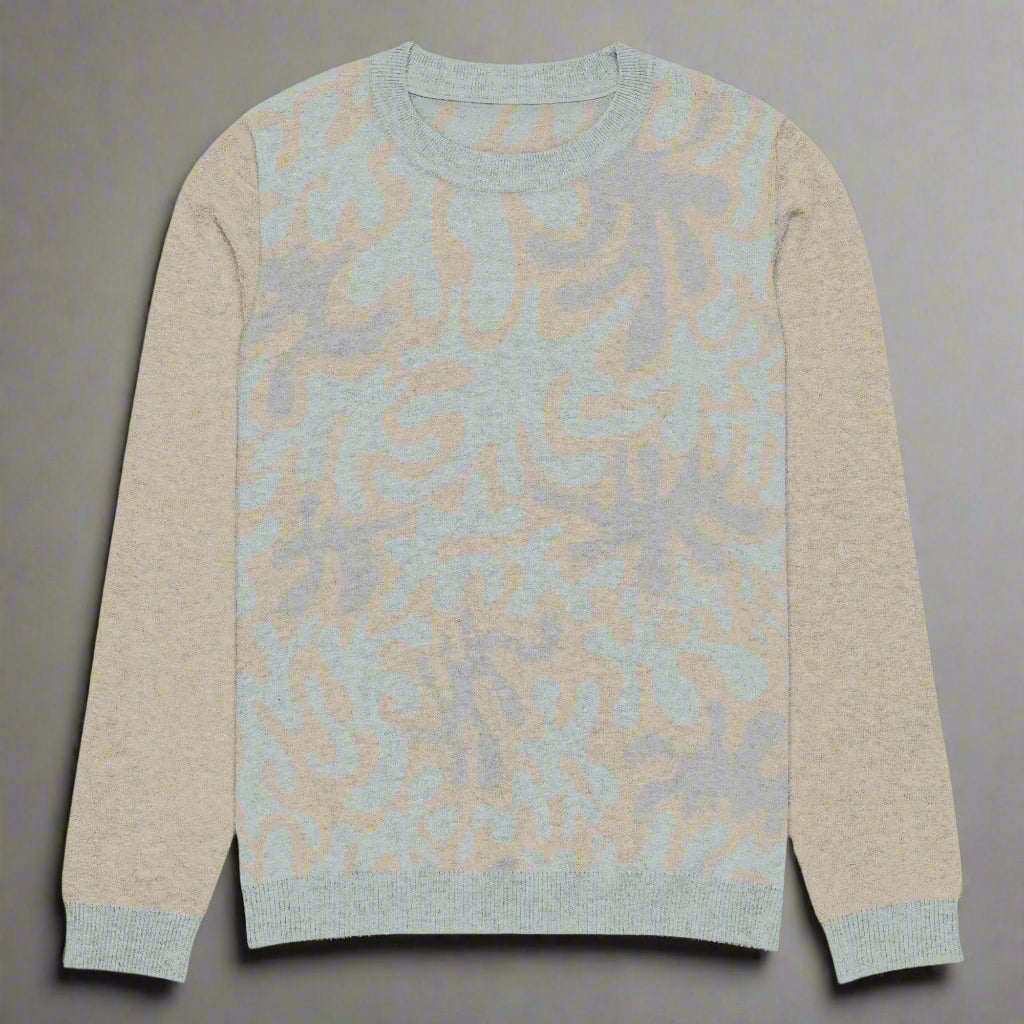 Sweater with a pattern on a white background