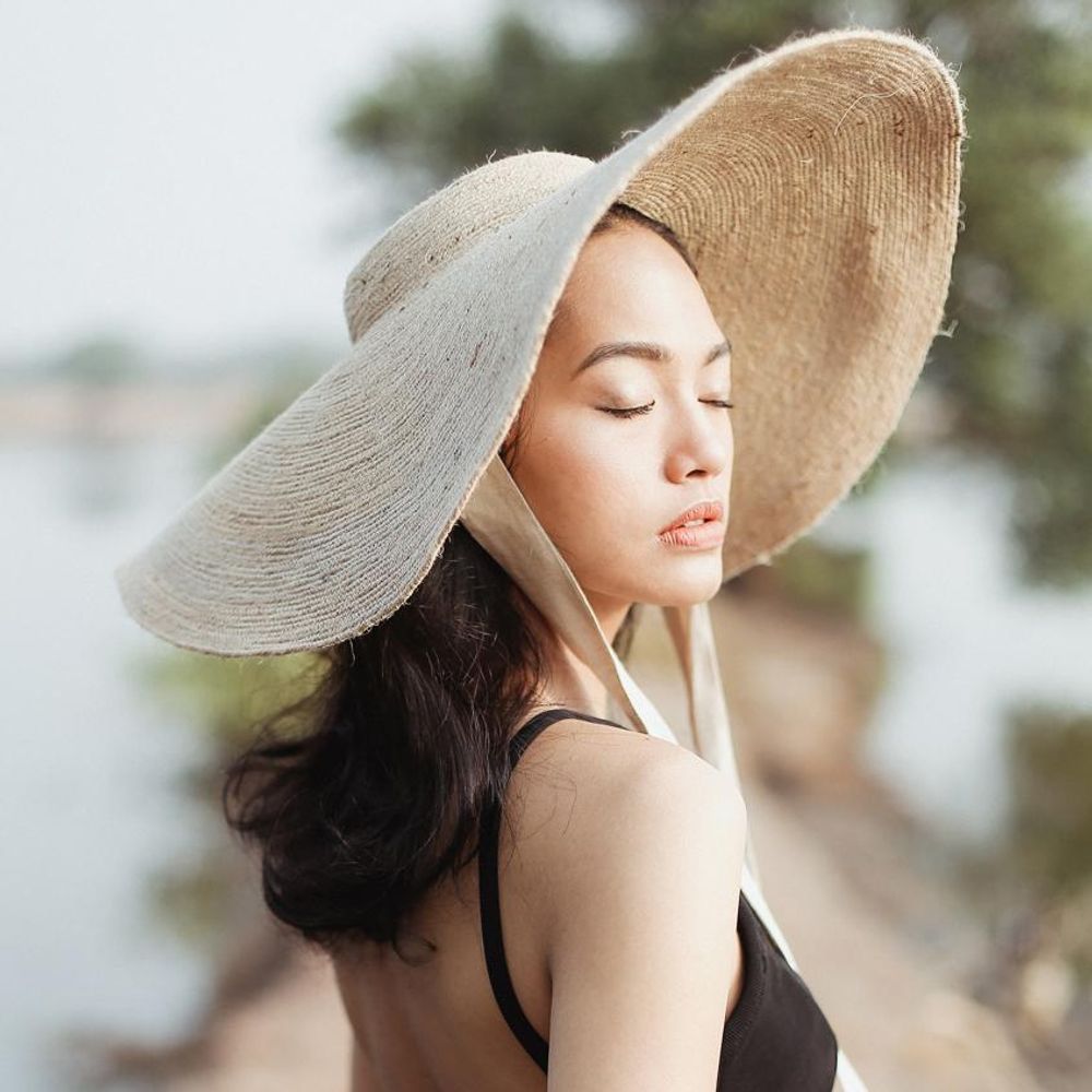 Lola Wide Brim Jute Straw Hat – Natural