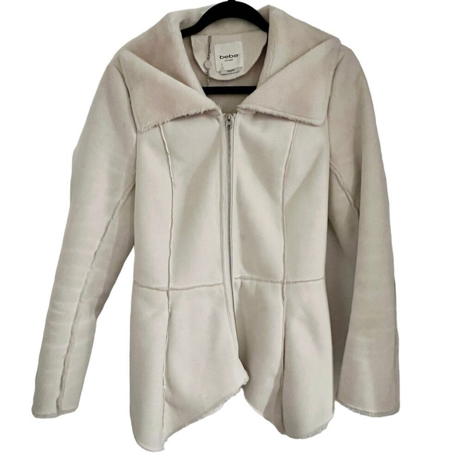 Bebe Waist Length Uneven Hem Coat