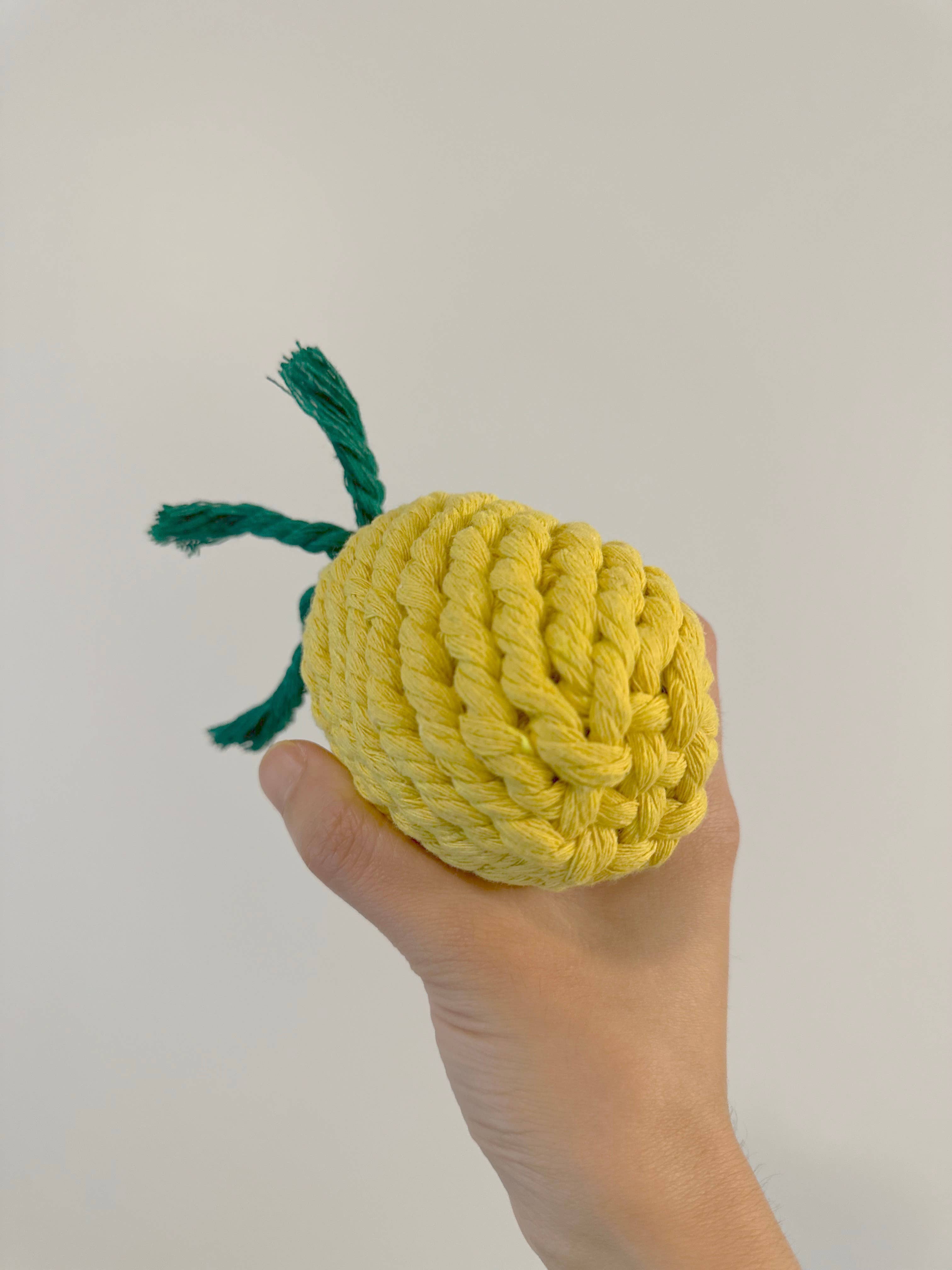 Monli Handcrafted Handmade Sustainable Pineapple Rope Toy