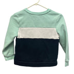Adidas Child Small Long Sleeve Striped PolyCotton Pullover Crew Neck Sweatshirt