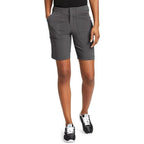 New Eddie Bauer Womens Size 0 Dark Gray High Rise Fitted Horizon Bermuda Shorts