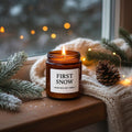 First Snow Wood Wick Soy Candle-1