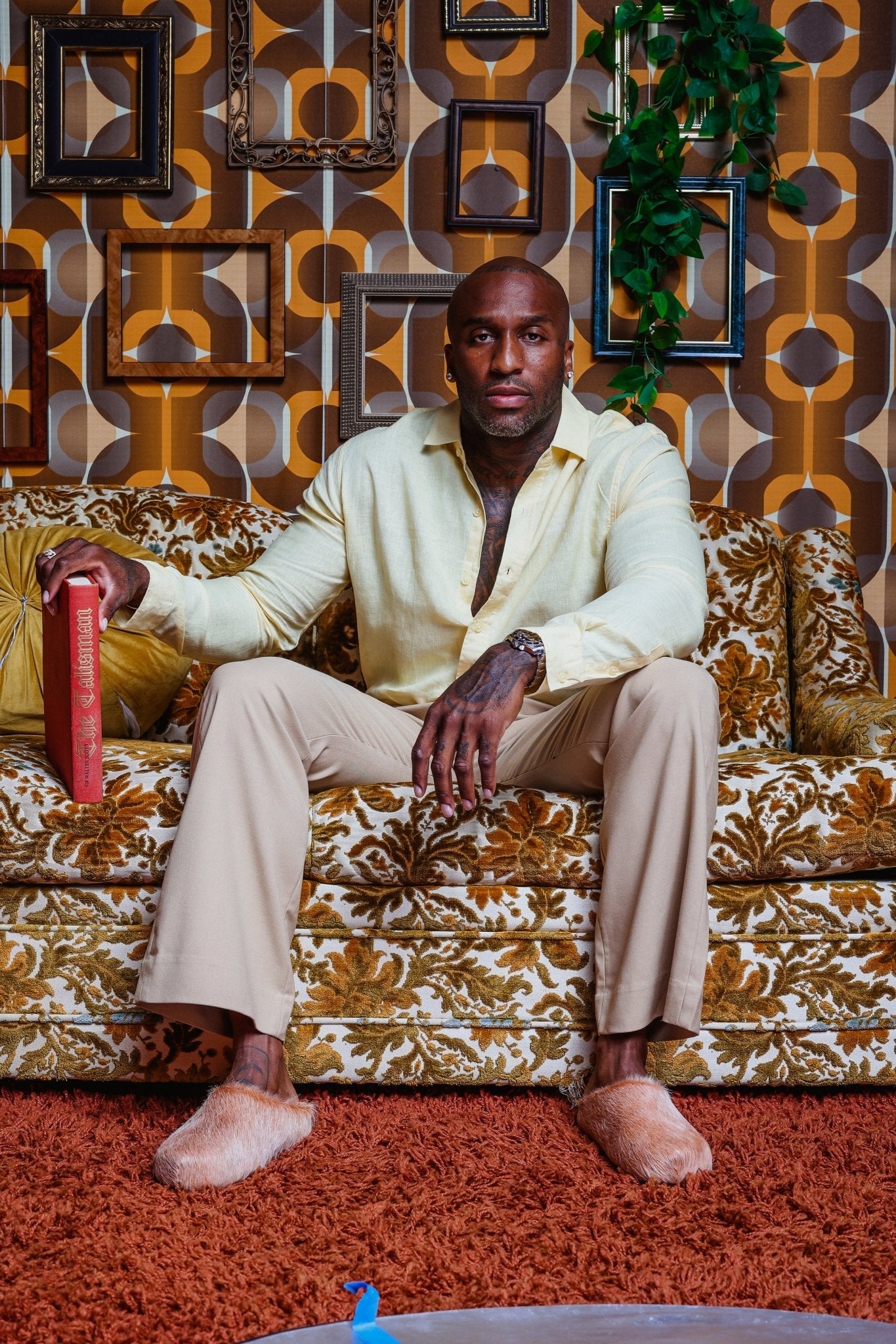 Saint Perry Slim Fit Linen Shirt – Yellow