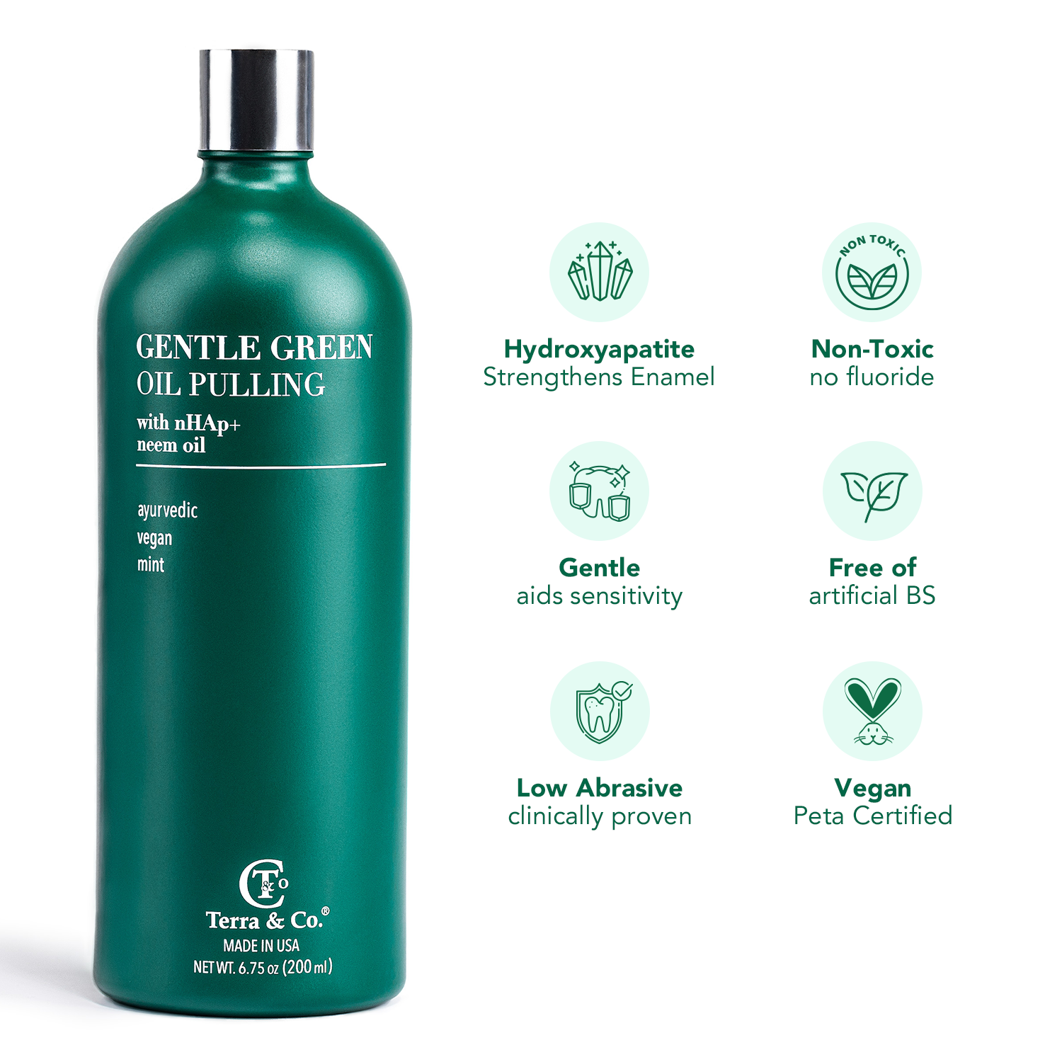 Gentle Green Oil Pulling Mouthwash – Enamel Support & Gum Health