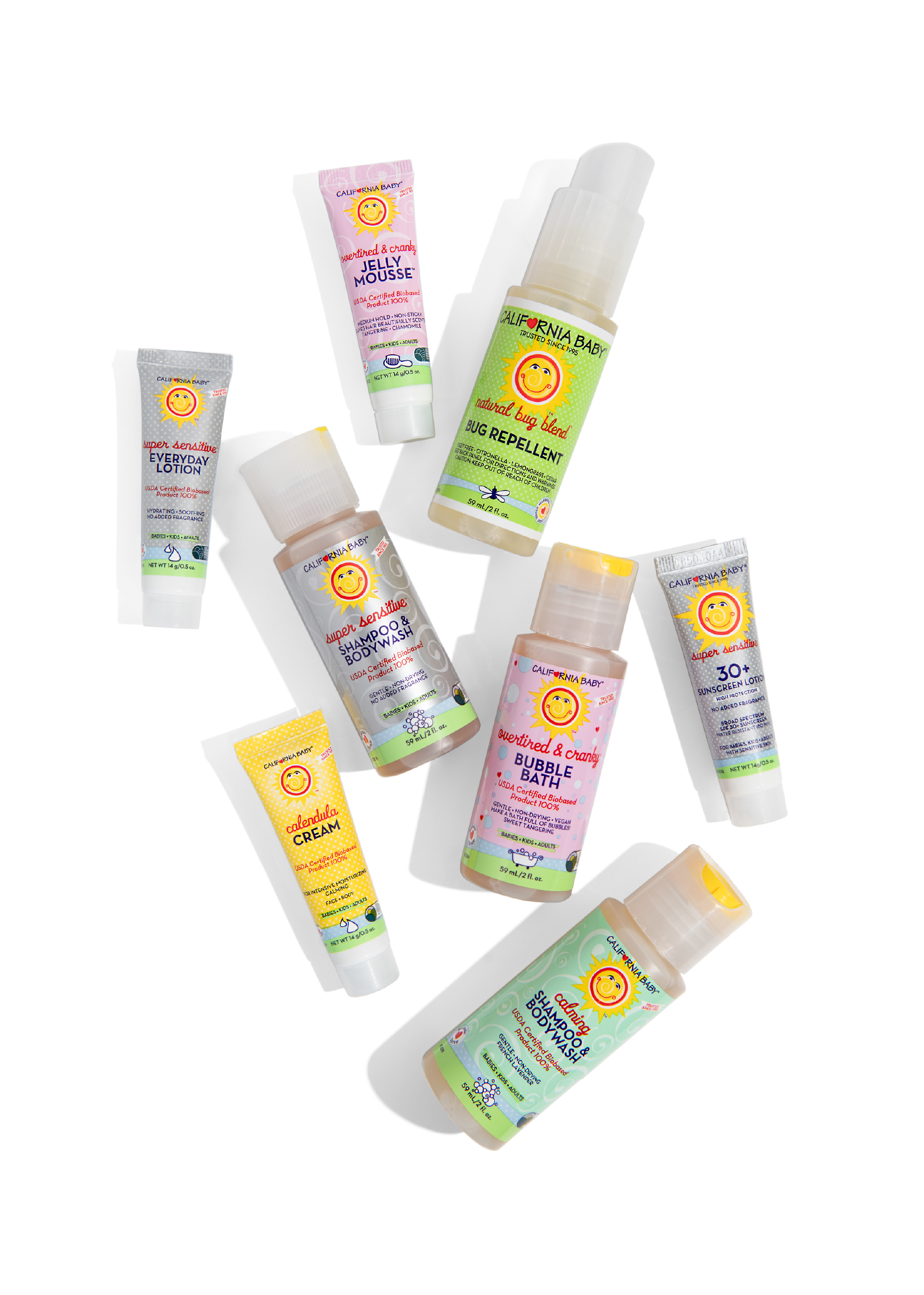 Try It Kit Skin + Hair Care Sampler Set – 8 Pieces + Travel Bag