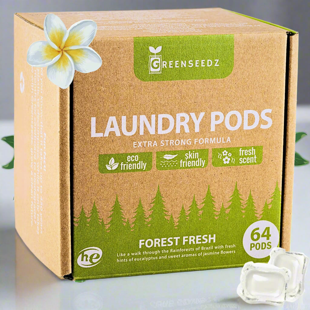 Greenseedz Eco Friendly Laundry Detergent Pods – 64 Pacs
