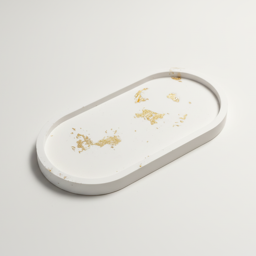 Jesmonite Tray Handmade Minimalist Décor