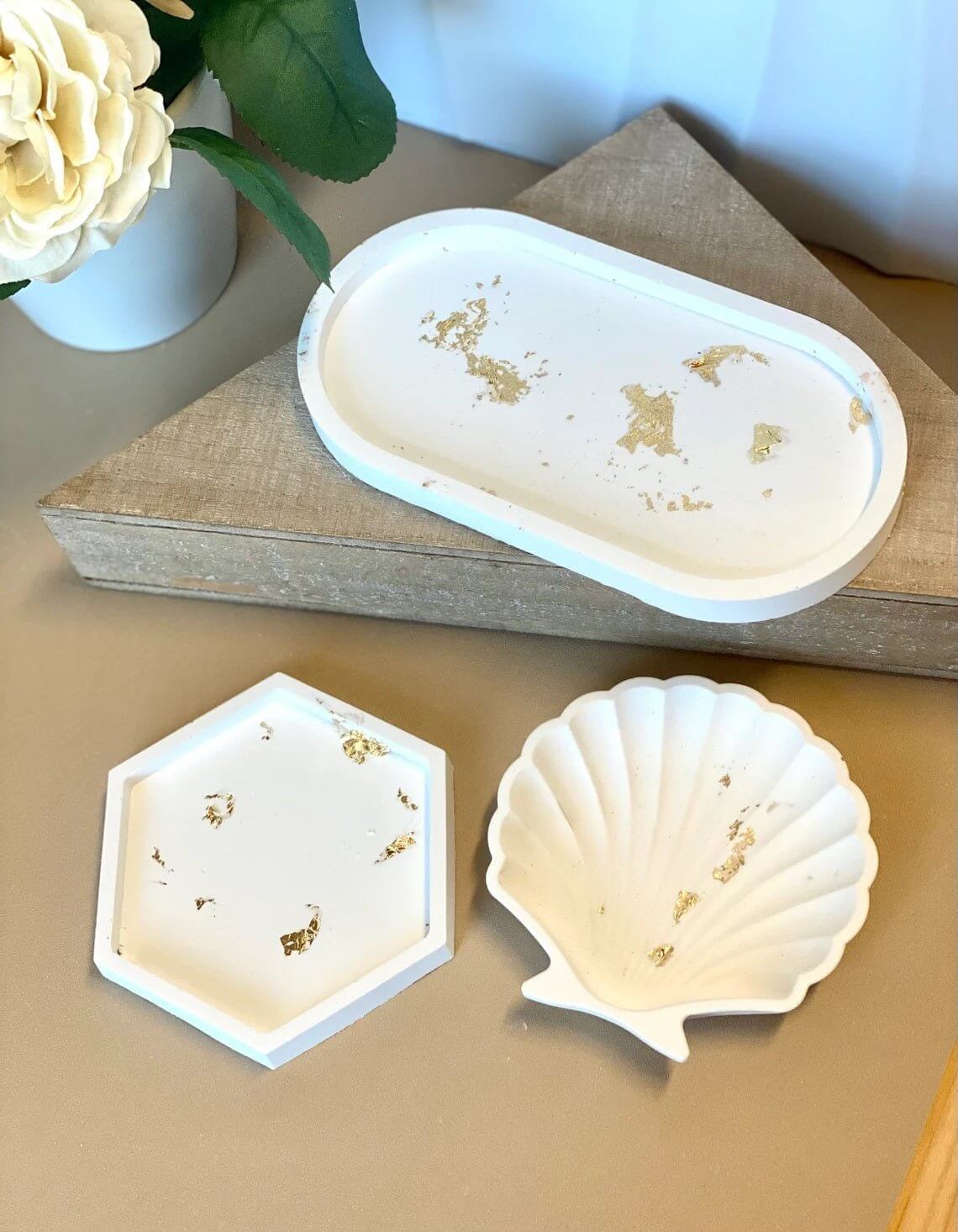 Jesmonite Tray Handmade Minimalist Décor
