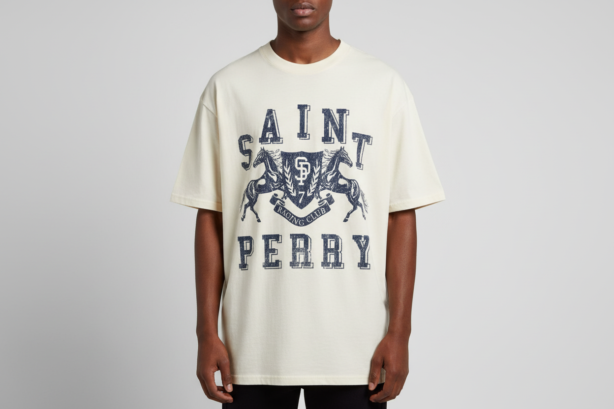 Horse Power Racing Club 100% Cotton Tee – Vintage White