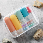 TSA-Approved Reusable Silicone Travel Bottles Set – 16 pcs / White Pack