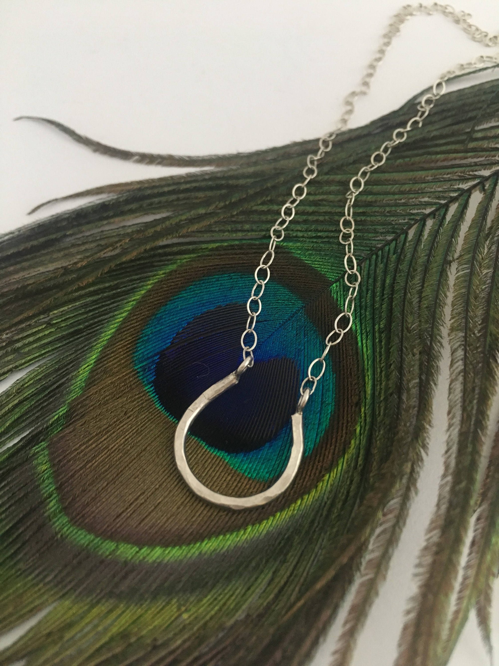 Lucky Horseshoe Charm Necklace-1