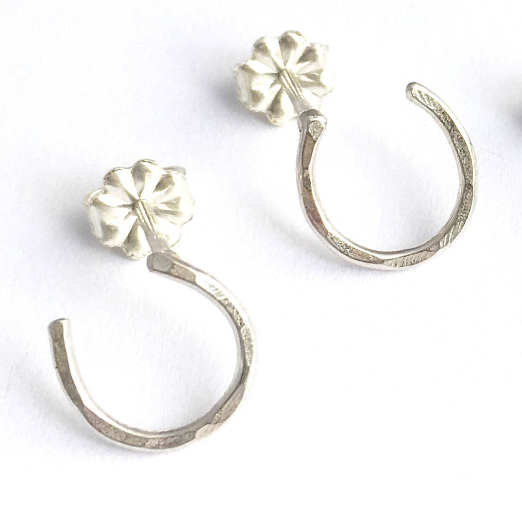 Lucky Horseshoe Stud Earrings-3