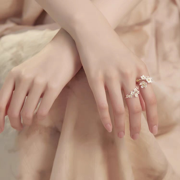 Forget Me Not S925 Silver Flower Rings