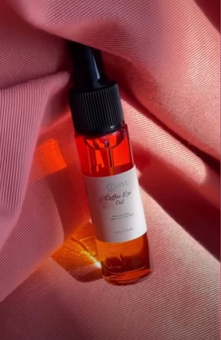 Organic Coffee Bean Eye Oil by Oyu Botanica – Lightweight, Hydrating, Puffiness Reducer