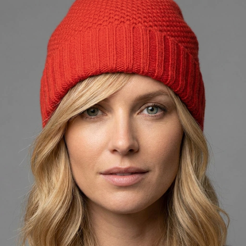 CASHMERE HONEYCOMB BEANIE-3