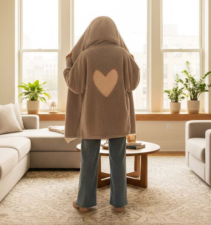 Classic Heart Sherpa Lounger Jacket